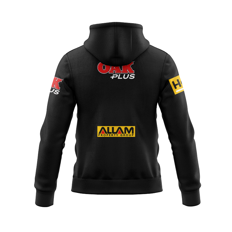 NRL Penrith Panthers 2025 Black Training Zipper Hoodie