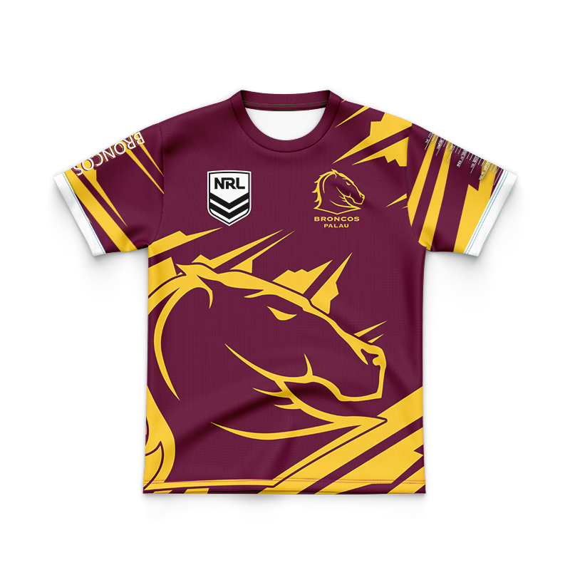 Kid's NRL Brisbane Broncos 2024 'FISHFINDER' Jersey