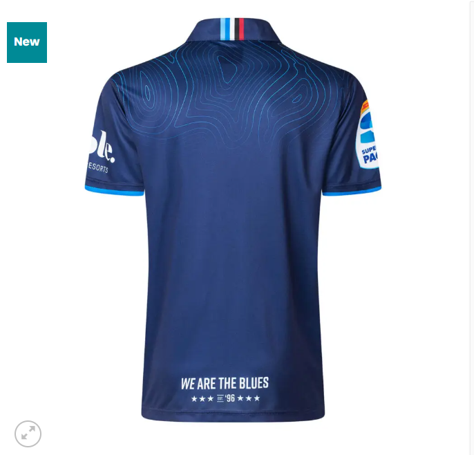 Auckland Blues Super Rugby 2025 Training Polo Shirt