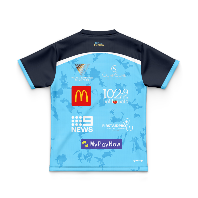 Kid's NRL Gold Coast Titans 2025 Cyan Training Jersey
