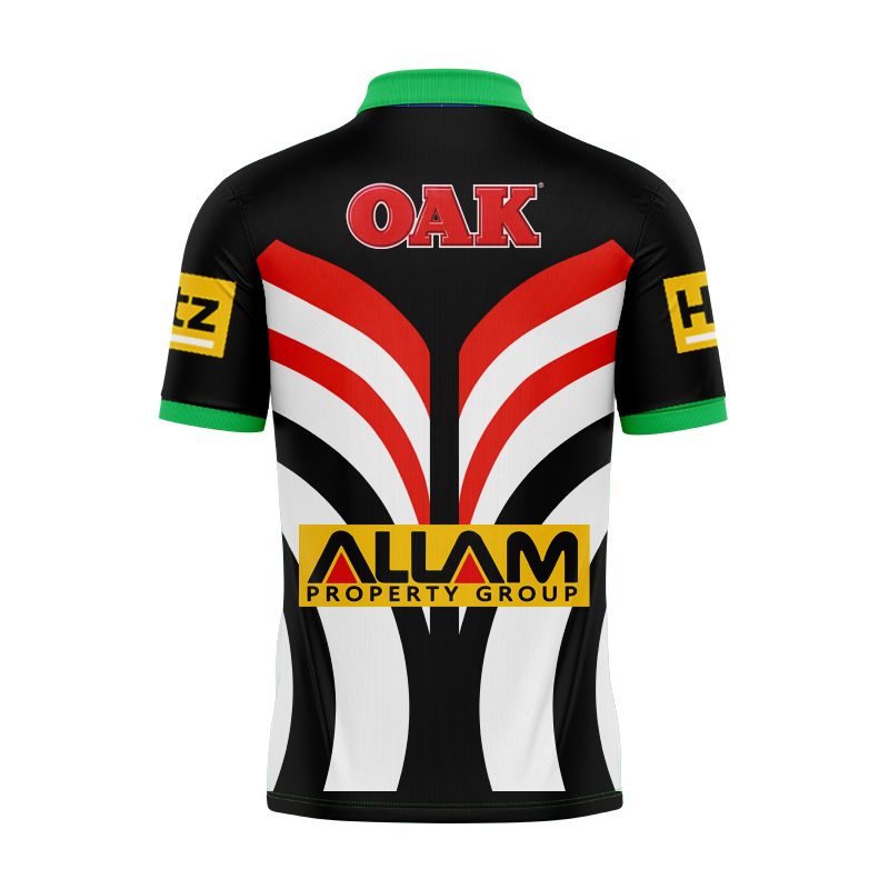 NRL Penrith Panthers 2025 Warm Up Polo Shirt
