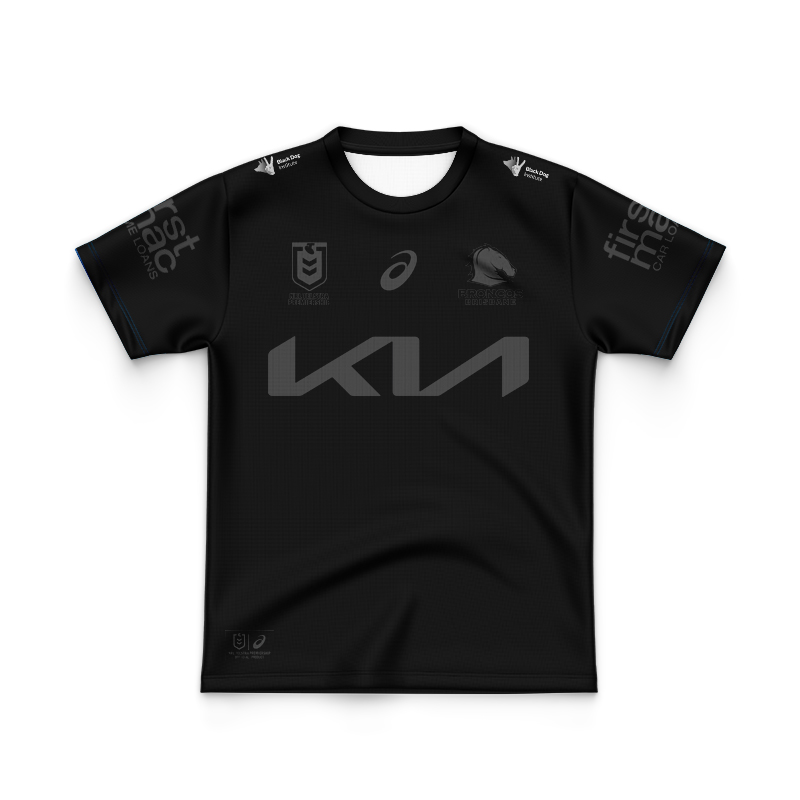 Kid's NRL Brisbane Broncos 2025 Black Jersey
