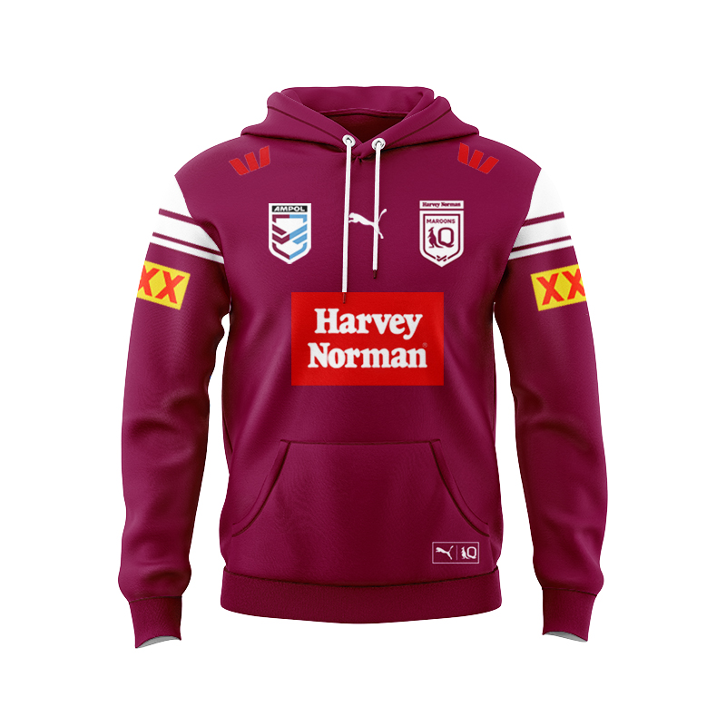 NRL QLD Maroons 2025 Away Hoodie