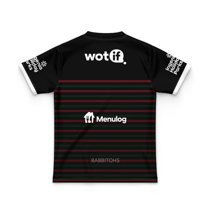 Kid's NRL South Sydney Rabbitohs 2024 P-Black Training Jersey