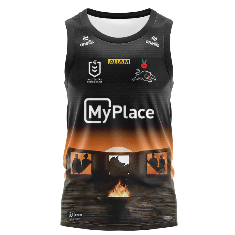 NRL Penrith Panthers 2025 ANZAC Singlet