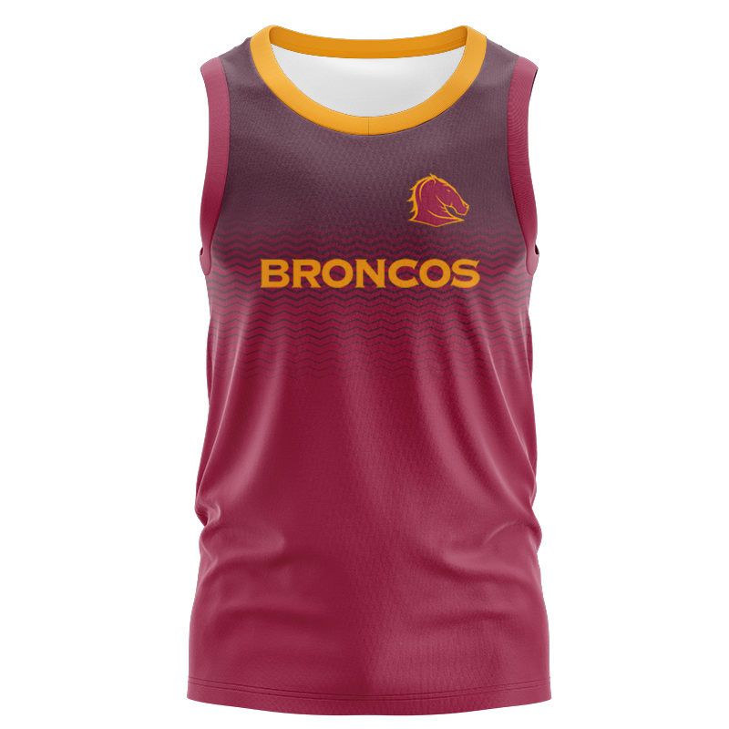 NRL Brisbane Broncos 2025 Training Singlet