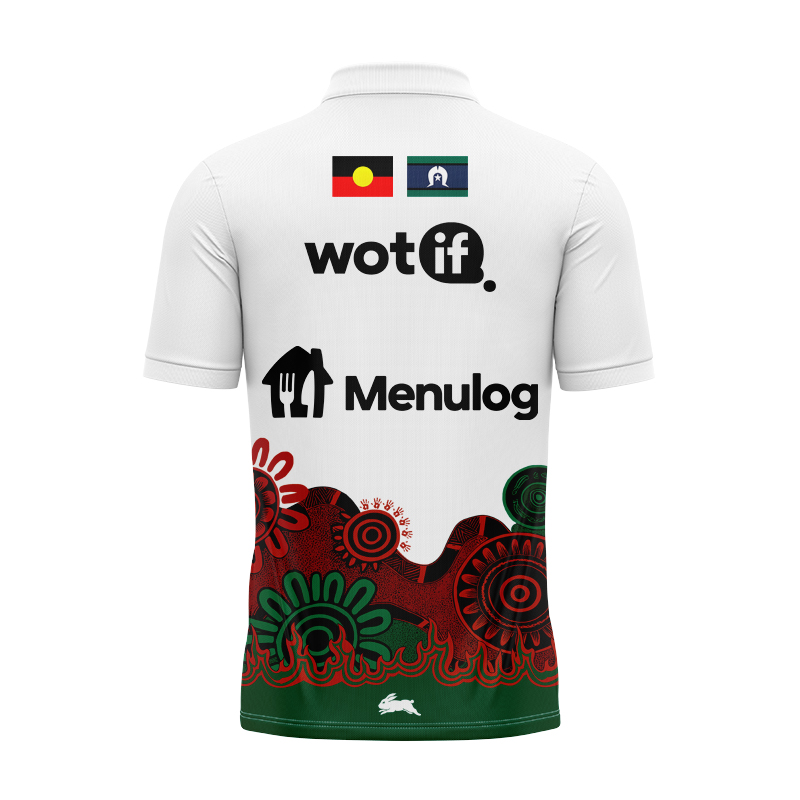 NRL South Sydney Rabbitohs 2025 Indigenous Training Polo Shirt