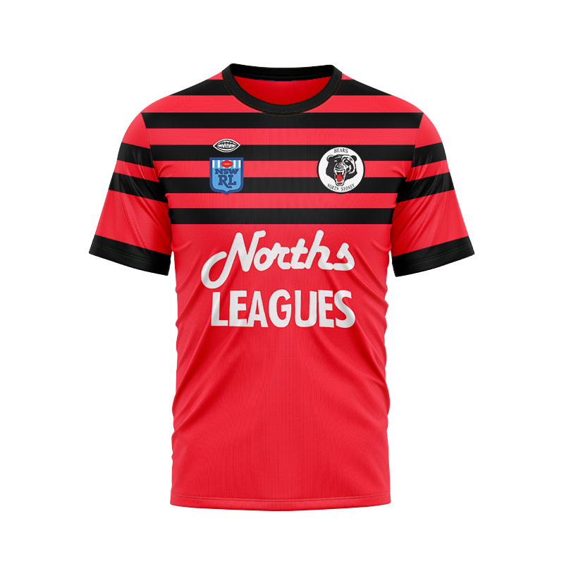 North Sydney Bears 1991 Round Retro Jersey