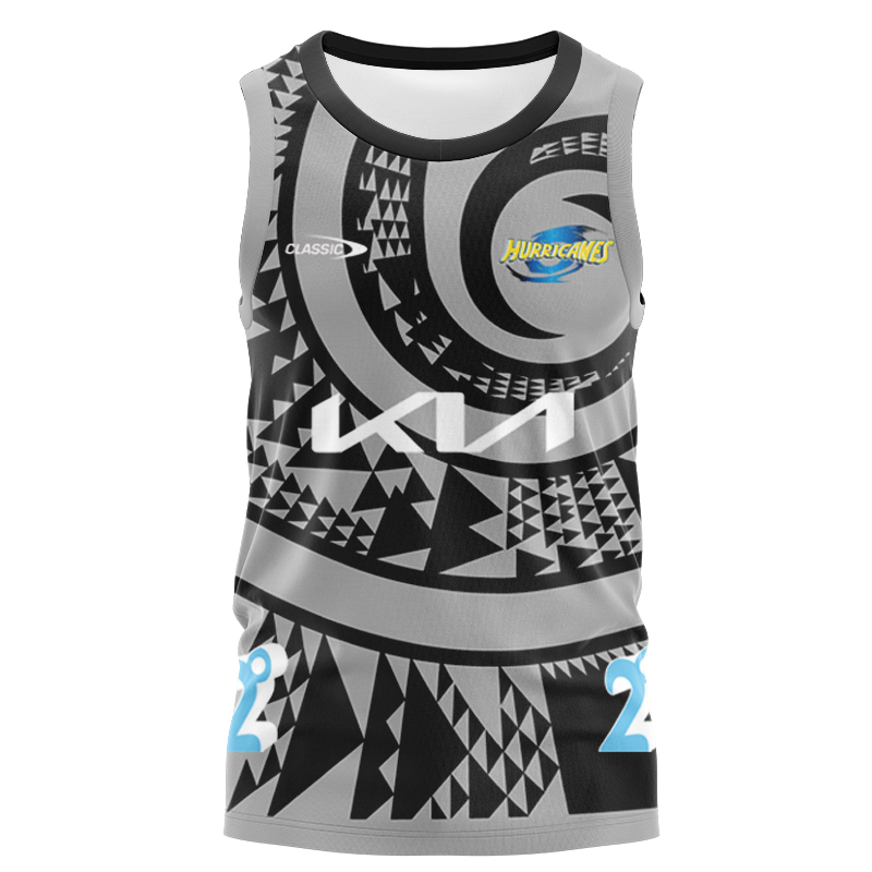 Wellington Hurricanes Super Rugby 2024 Away Singlet