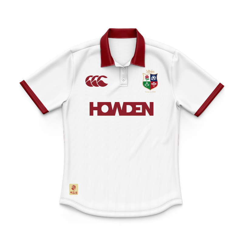 Kid's British & Irish Lions 2025 Training White Polo Shirt