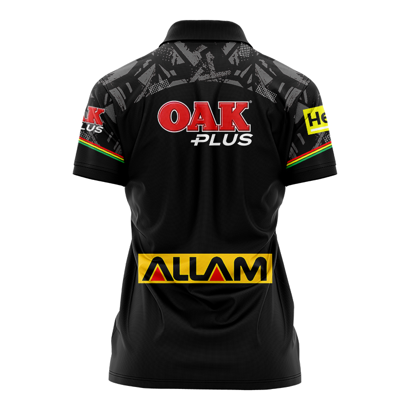 Women's NRL Penrith Panthers 2024 Home Training Polo Shirt