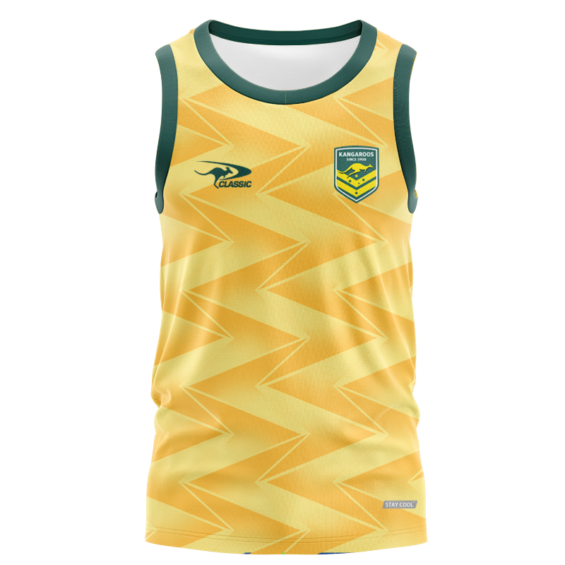 Australia Kangaroos 2024 Pro Training Singlet