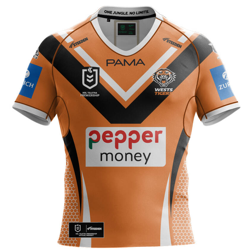 NRL Wests Tigers 2025 Away Jersey