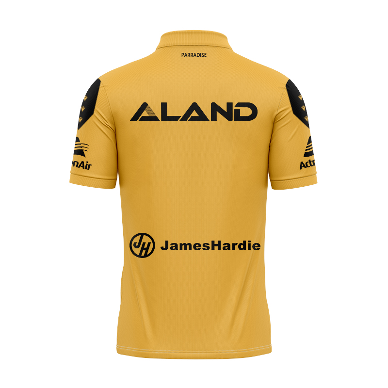 NRL Parramatta Eels 2025 Yellow Training Polo Shirt