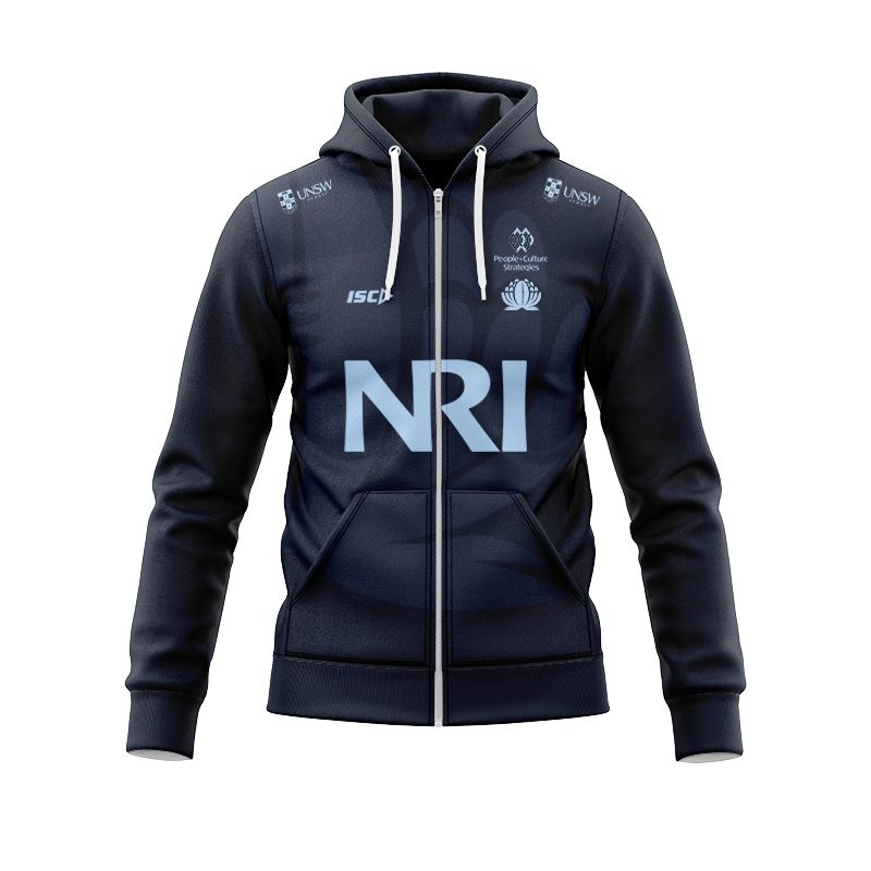 NSW Waratahs Super Rugby 2025 Training Zipper Hoodie