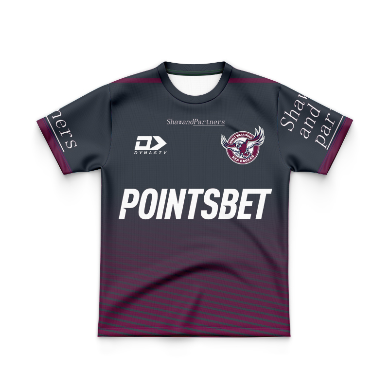 Kid's NRL Manly Warringah Sea Eagles 2024 Alternate Training Jersey