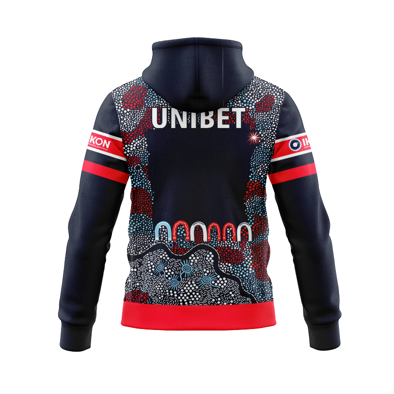NRL Sydney Roosters 2025 Indigenous Zipper Hoodie
