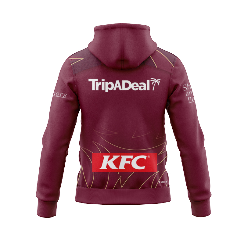 NRL Manly Warringah Sea Eagles 2025 Maroon Training Zipper Hoodie