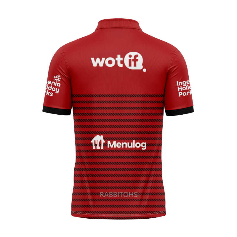 NRL South Sydney Rabbitohs 2024 Red Training Polo Shirt