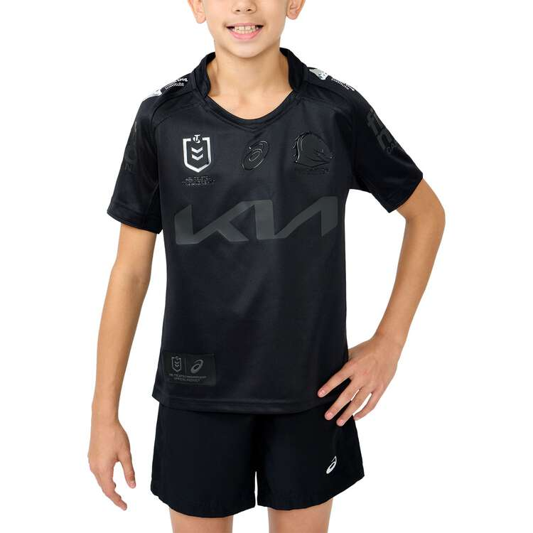 Kid's NRL Brisbane Broncos 2025 Black Jersey