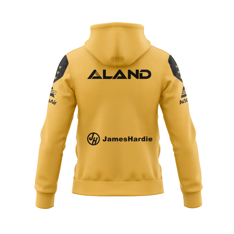 NRL Parramatta Eels 2025 Yellow Training Zipper Hoodie