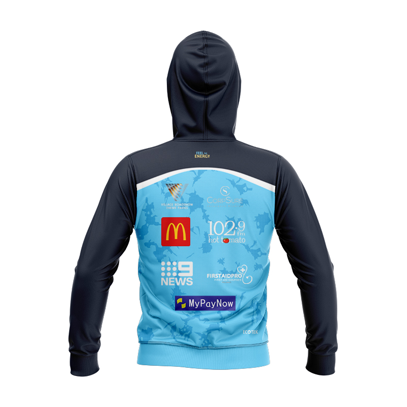 Kid's NRL Gold Coast Titans 2025 Cyan Training Hoodie