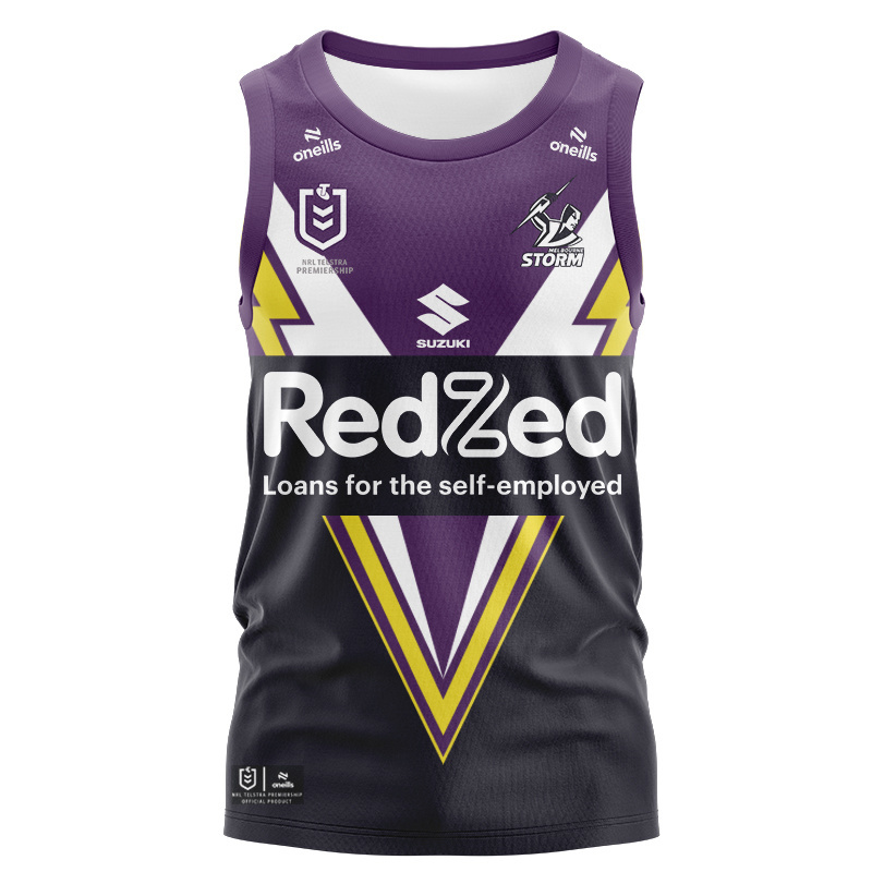 NRL Melbourne Storm 2025 Alternate Singlet