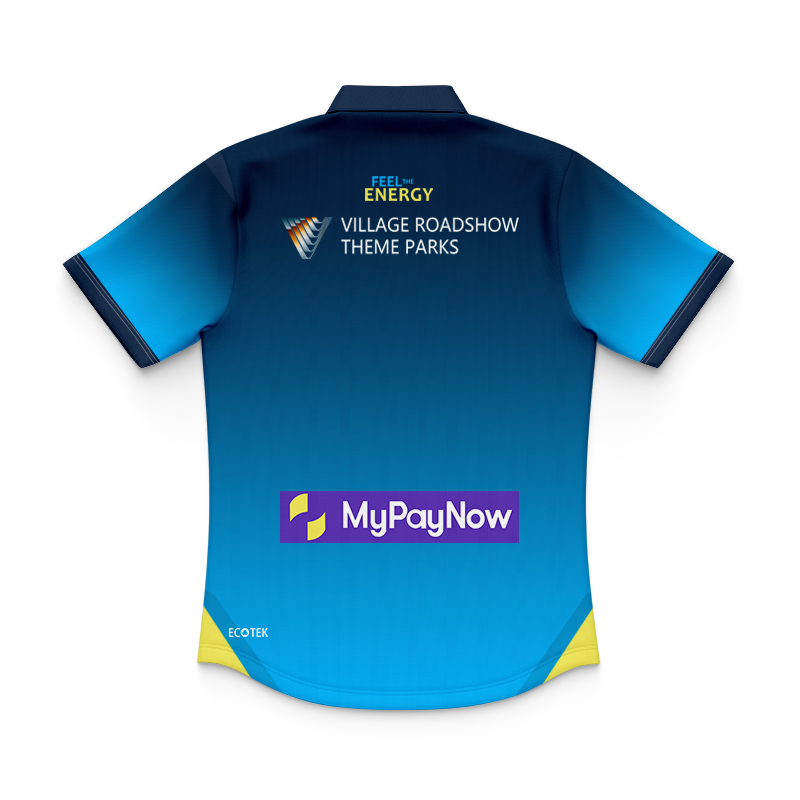 Kid's NRL Gold Coast Titans 2025 Home Polo Shirt