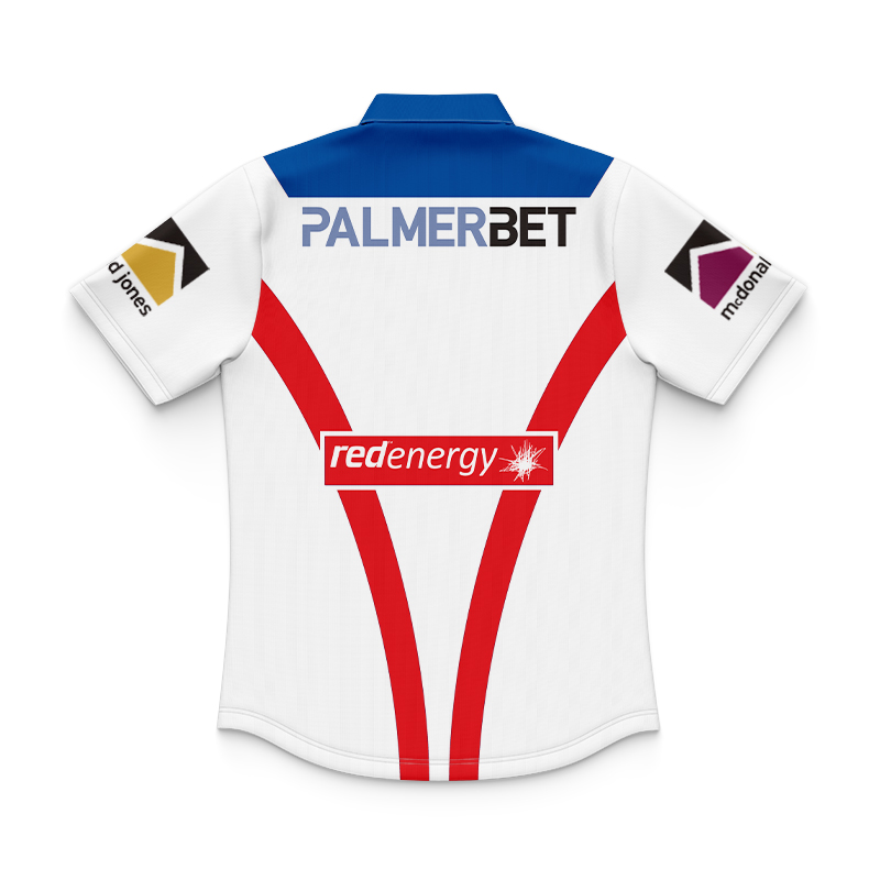 Kid's NRL Newcastle Knights 2024 Away Polo Shirt