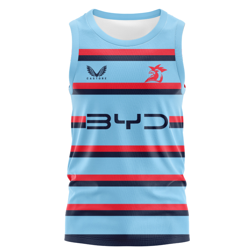 NRL Sydney Roosters 2025 Blue Training Singlet