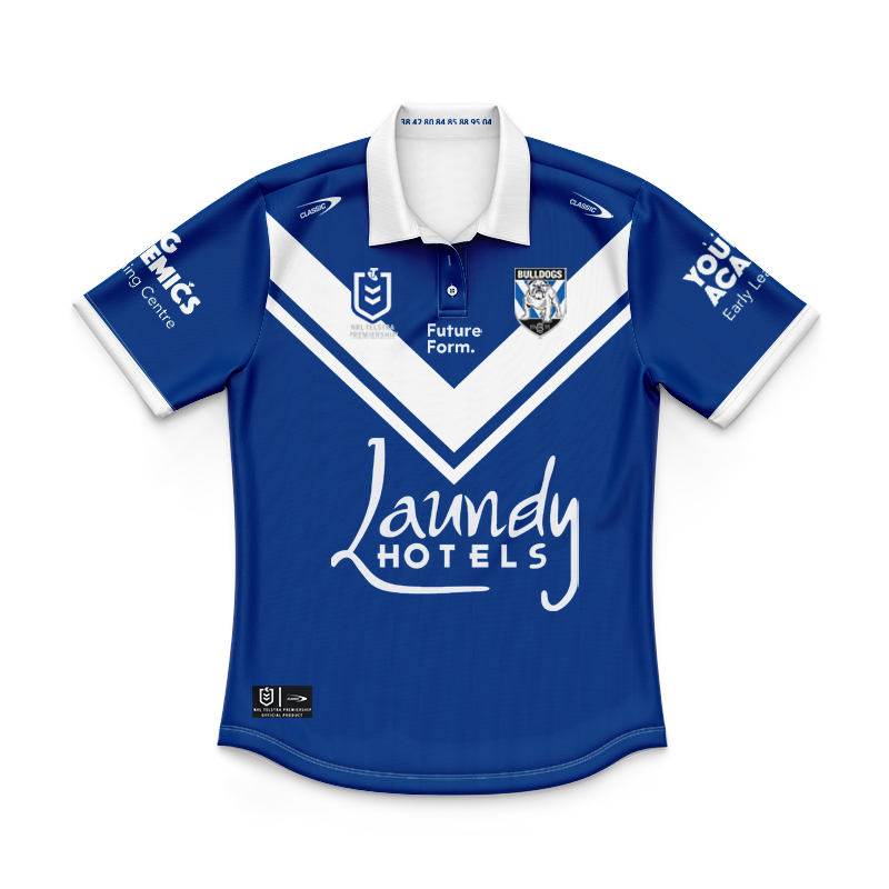 Kid's NRL Canterbury-Bankstown Bulldogs 2024 Away Polo Shirt