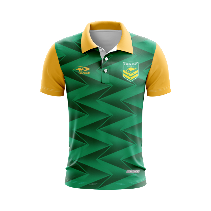 Australia Kangaroos 2024 Green Pro Training Polo Shirt