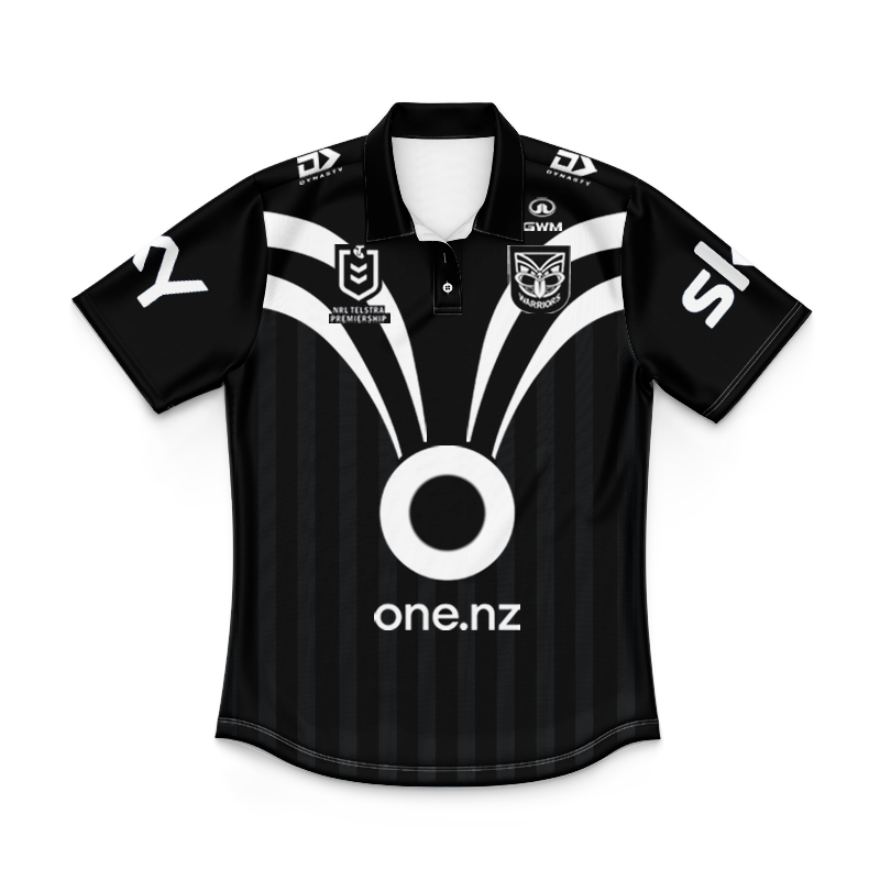 Kid's NRL New Zealand Warriors 2025 Dear Warrior Polo Shirt