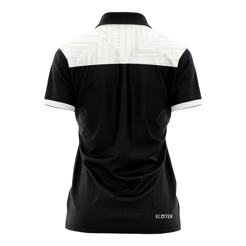 Women's New Zealand Kiwis 2024 Black Media Polo Shirt
