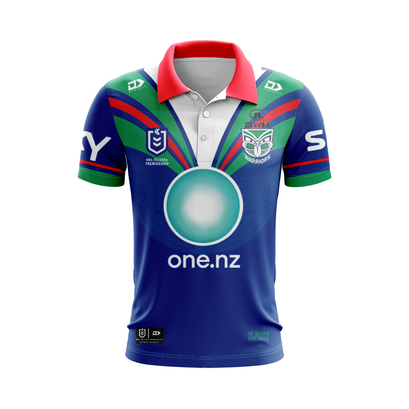 NRL New Zealand Warriors 2025 Home Polo Shirt