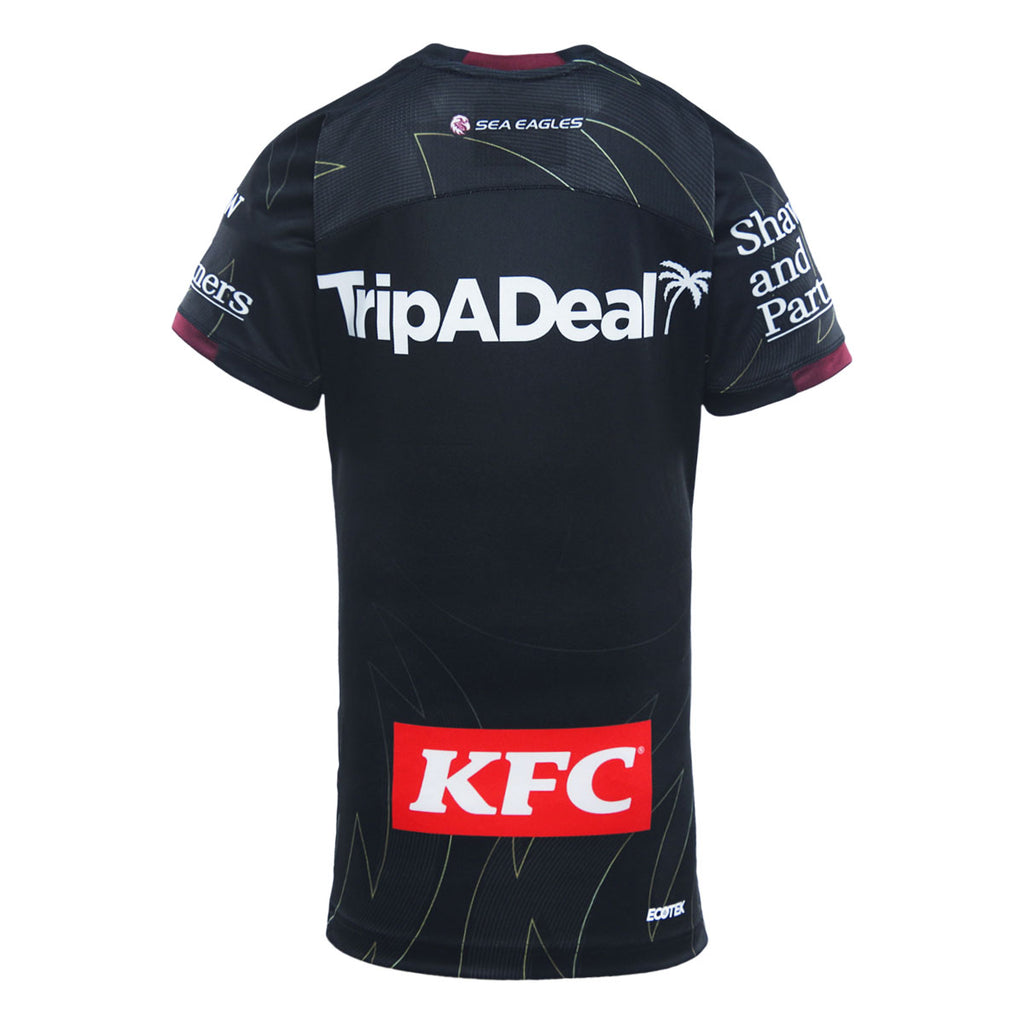Kid's NRL Manly Warringah Sea Eagles 2025 Black Training Jersey