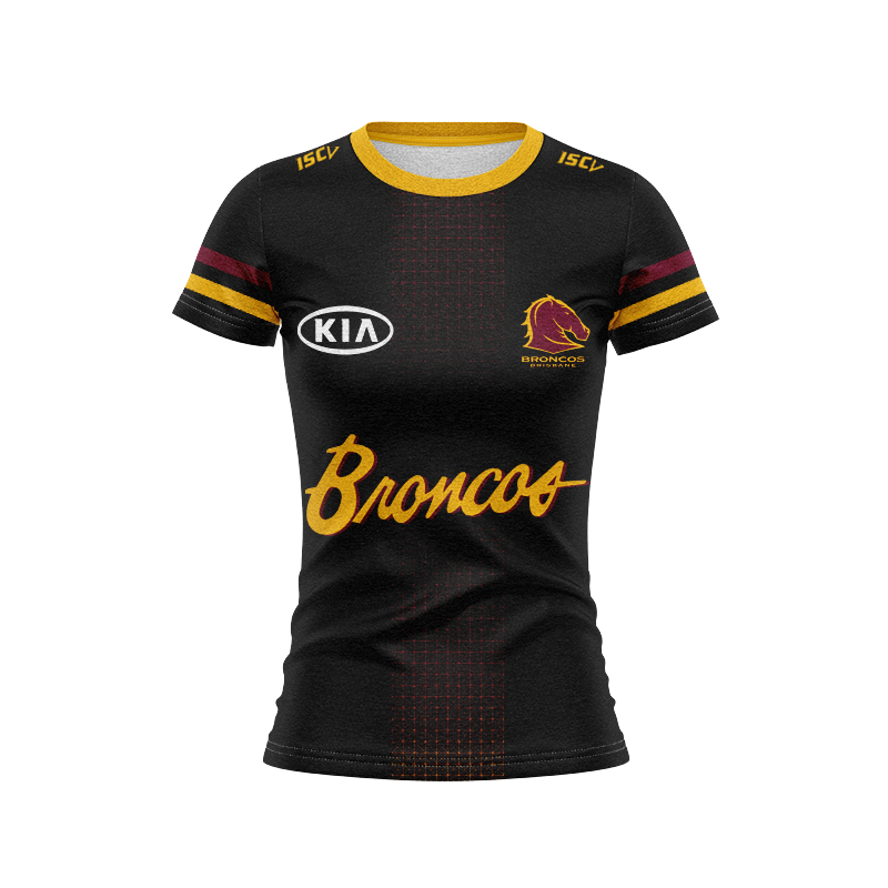Women's NRL Brisbane Broncos 2024 Players Run Out Jersey