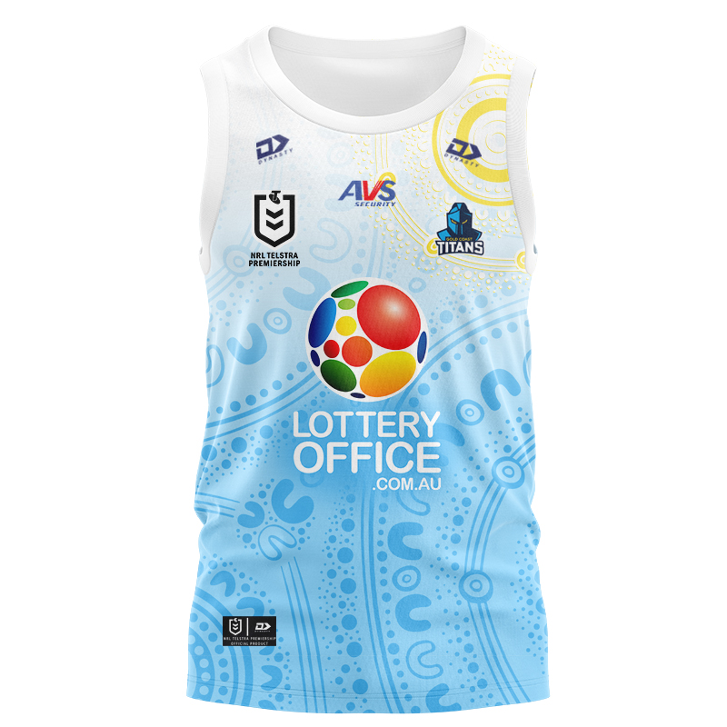 NRL Gold Coast Titans 2025 Indigenous Singlet