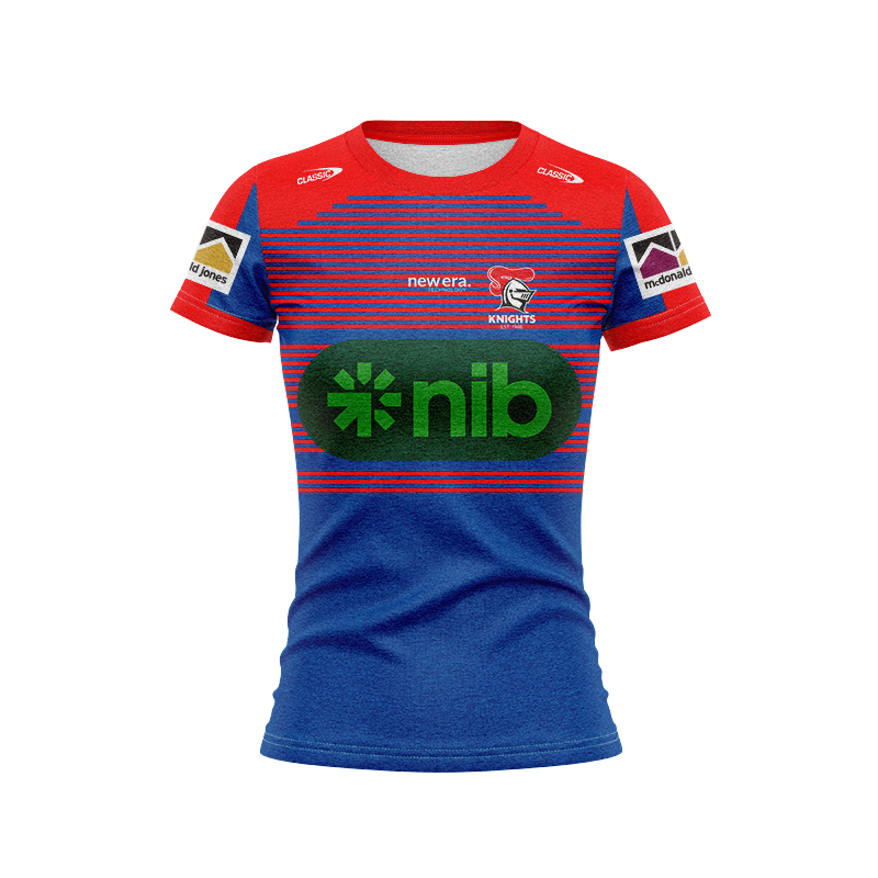 Women's NRL Newcastle Knights 2024 Red Blue Training Jersey