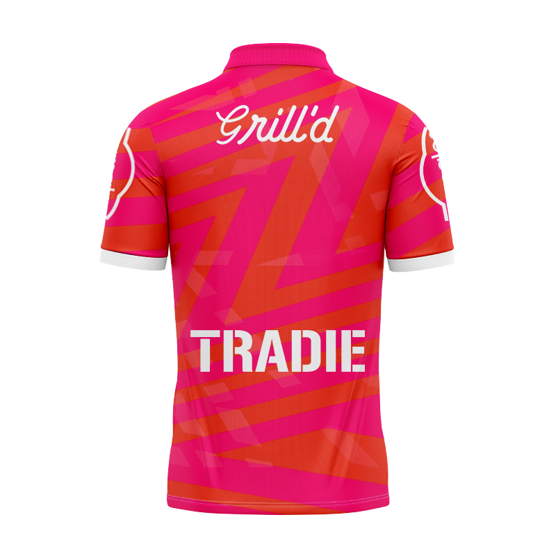 NRL Melbourne Storm 2025 Orange Warm Up Polo Shirt