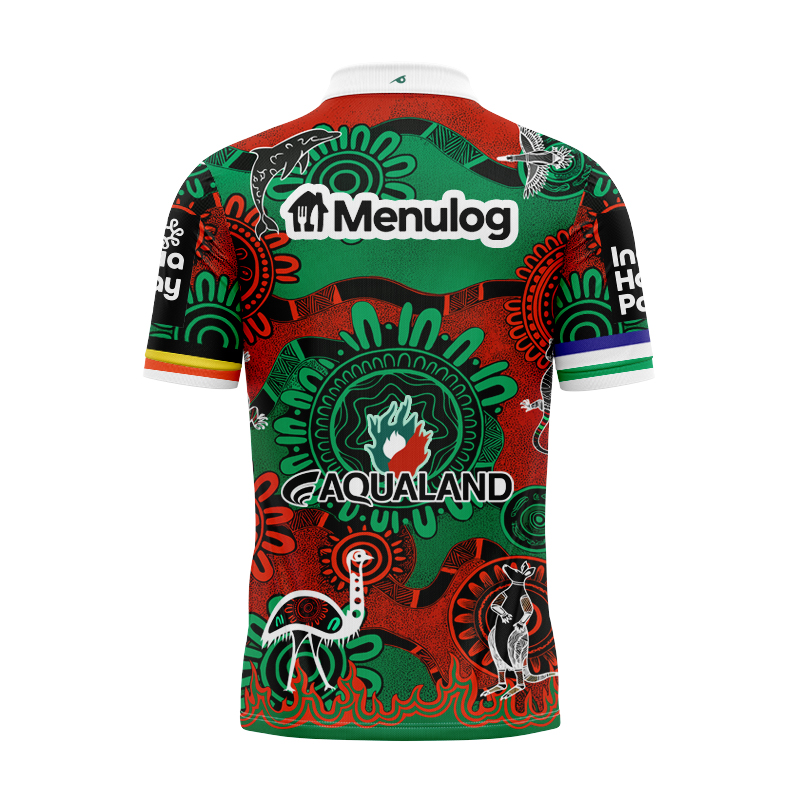 NRL South Sydney Rabbitohs 2025 Indigenous Polo Shirt