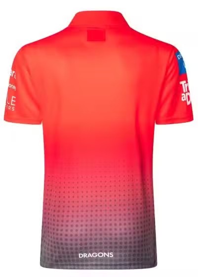 NRL St George Illawarra Dragons 2025 Red Polo Shirt