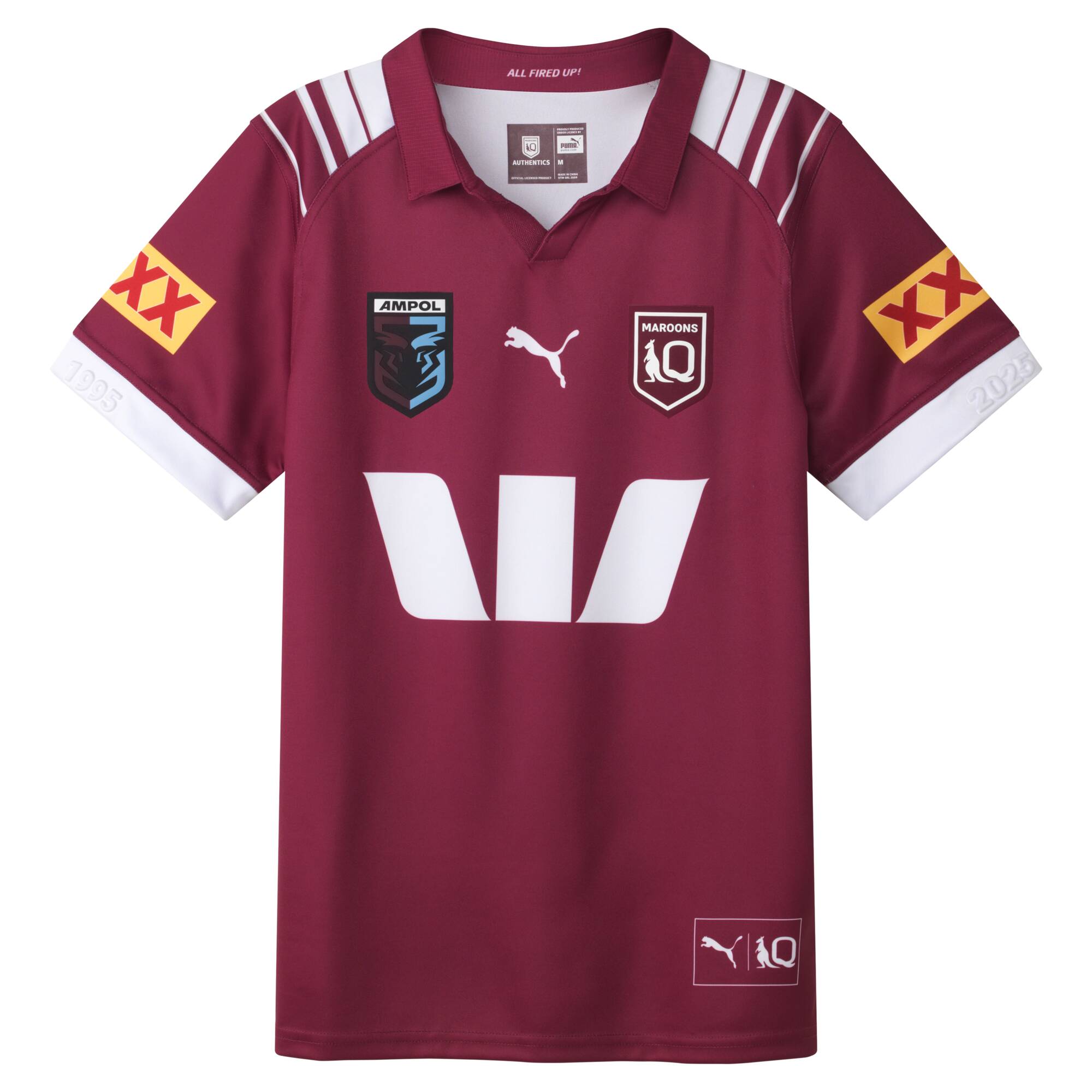 NRL QLD Maroons 2025 Home Jersey