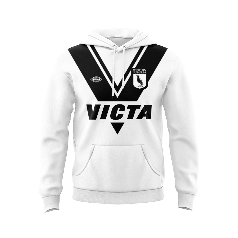Western Suburbs Magpies 1978 Retro Hoodie