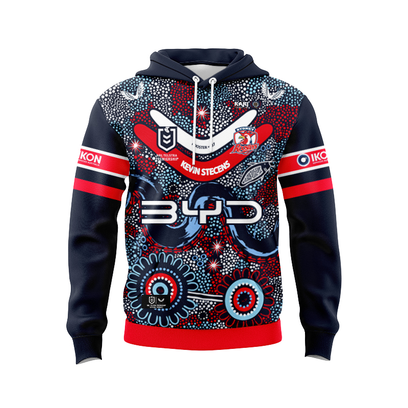 NRL Sydney Roosters 2025 Indigenous Hoodie