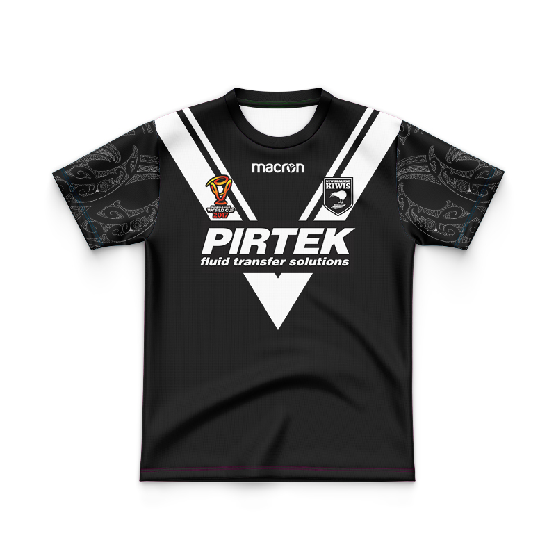 Kid's New Zealand Kiwis Rugby RLWC 2017 Home Jersey
