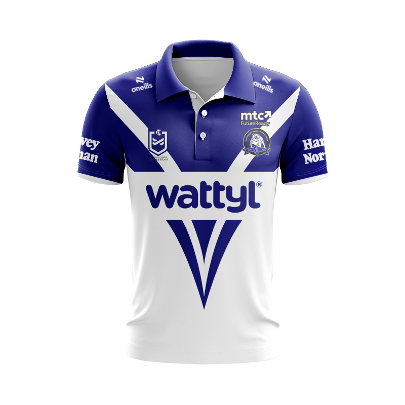 NRL Canterbury-Bankstown Bulldogs 2025 NRLW Home Polo Shirt
