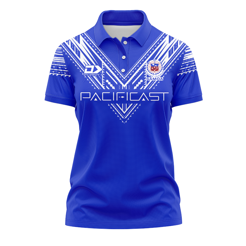 Women's Toa Samoa Rugby League 2023 Home Polo Shirt