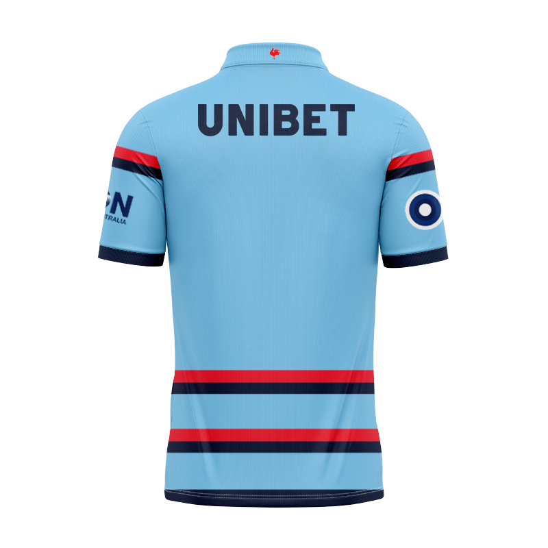 NRL Sydney Roosters 2025 Blue Training Polo Shirt