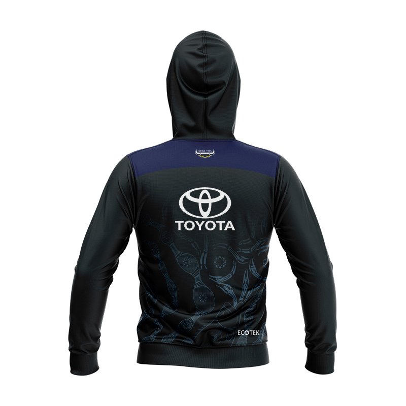 Kid's NRL North Queensland Cowboys 2024 Indigenous Dark Hoodie